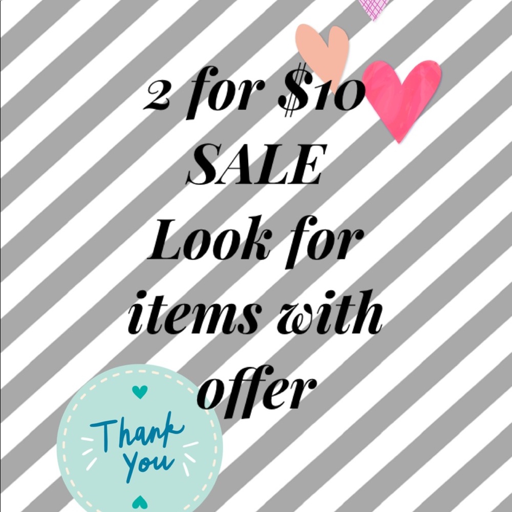 Closet on SALE 2/$10 items